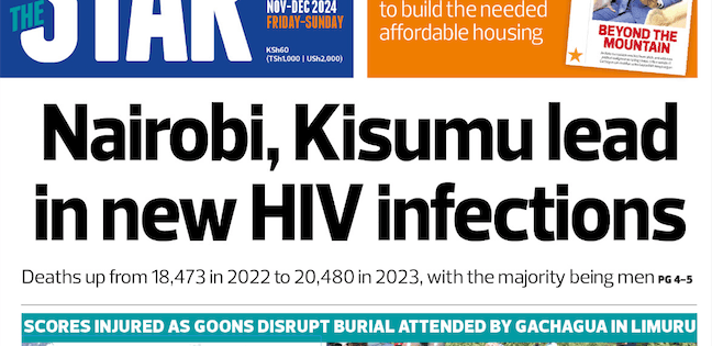 News Brief: Nairobi, Kisumu lead in new HIV infections