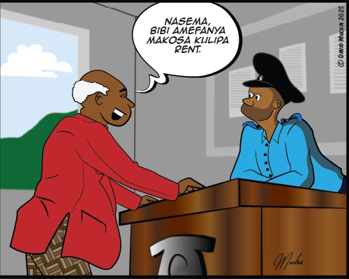 JIJI NDOGO: Wife sleeps on the job of paying rent