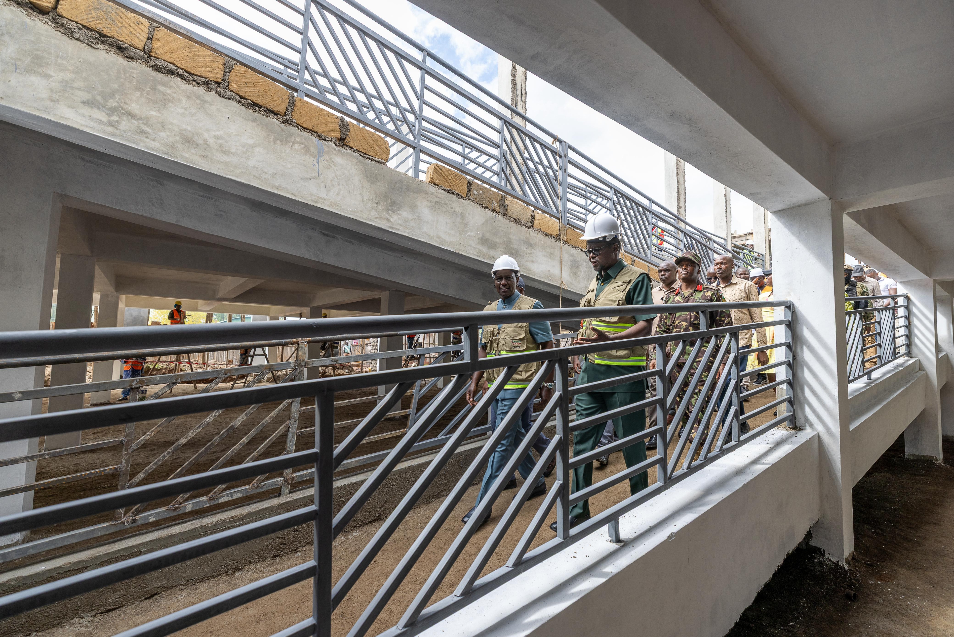 [PHOTOS] Ruto inspects construction of Kosir ESP market