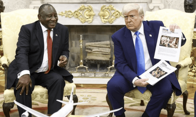 Ramaphosa keeps cool during Trump's choreographed onslaught