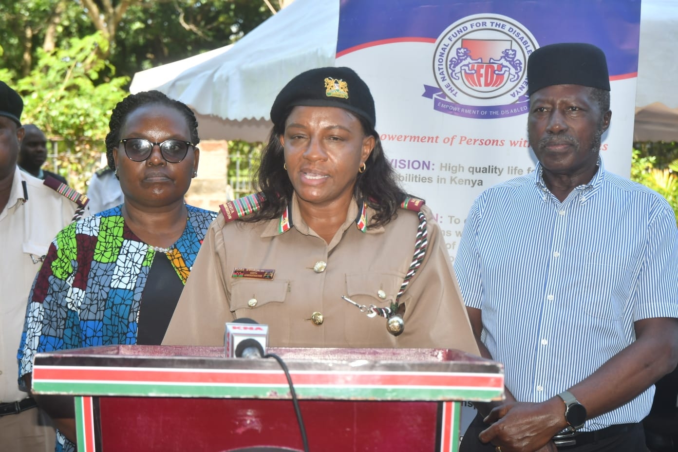 NFDK donates Sh3.5m equipment and grants to PWDs in Nyanza