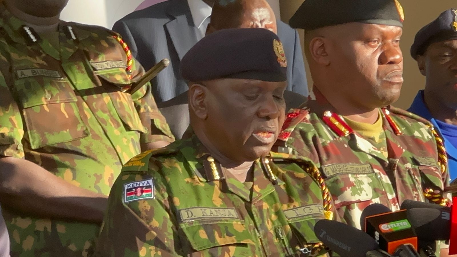 IG Kanja to protesters: Stay off protected areas