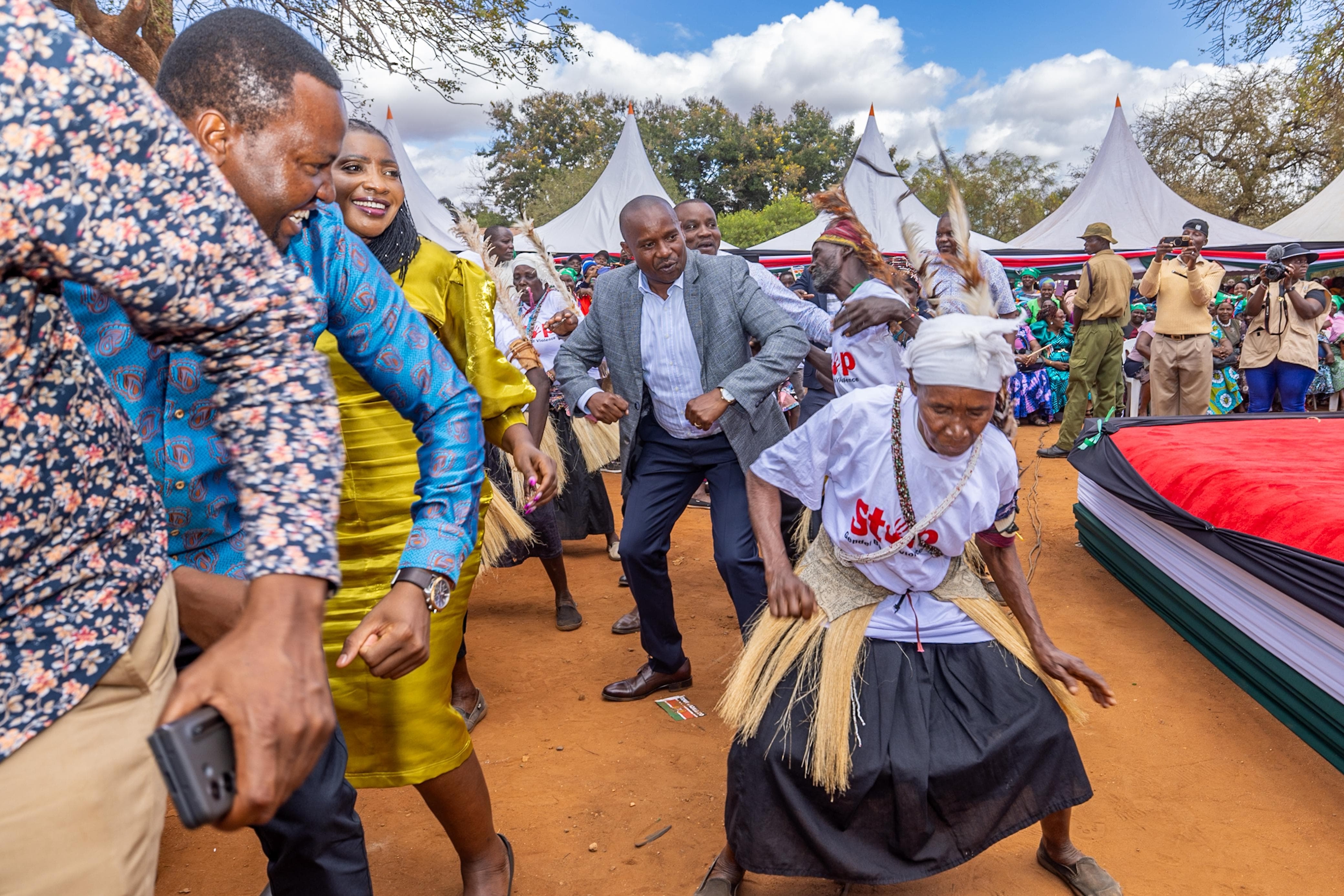 [PHOTOS] DP Kindiki shows off dance moves in Kitui