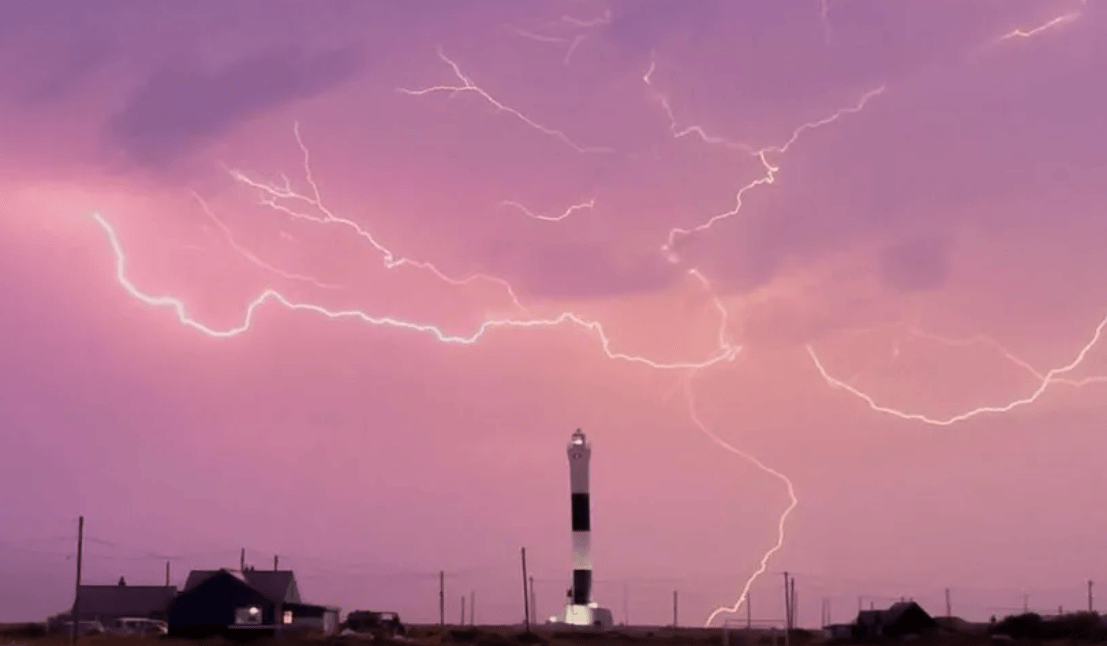 More than 30,000 lightning strikes recorded overnight