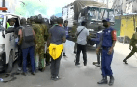 Female cop collapses during protests, rushed to hospital