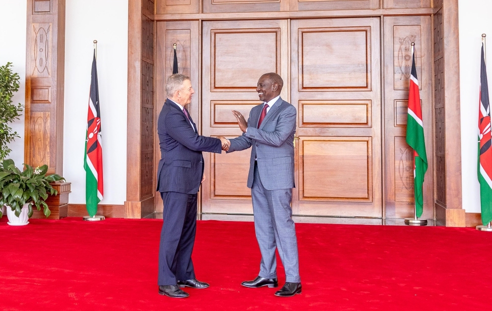 Ruto bids farewell to US diplomat Marc Dillard