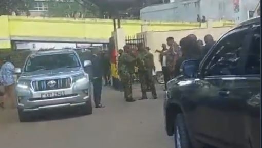IG Kanja, DIGs arrive at Central Police Station