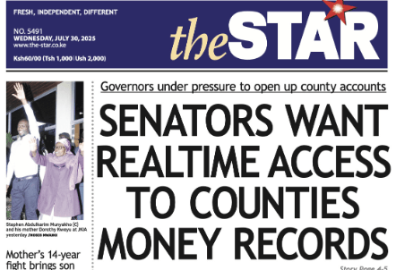 Briefs: MPs seek realtime access to county finances