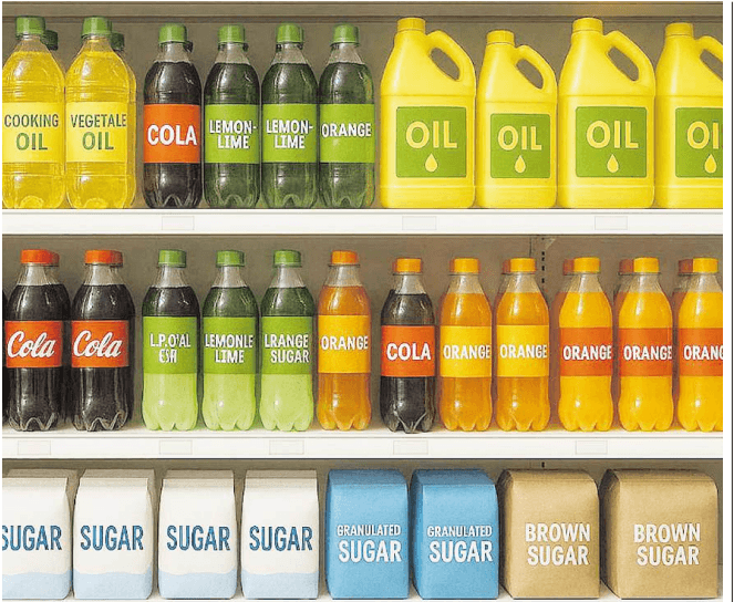 Most packaged foods contain too much salt, sugar and fat