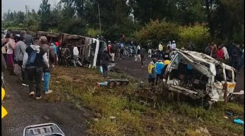 Two dead, 10 injured in Nakuru – Eldoret Highway accident