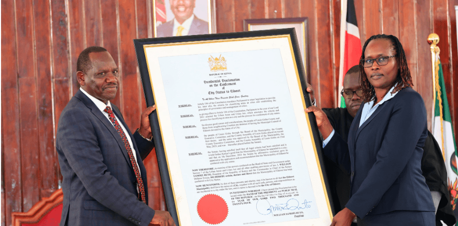 New Eldoret city manager sworn in, pledges to improve services