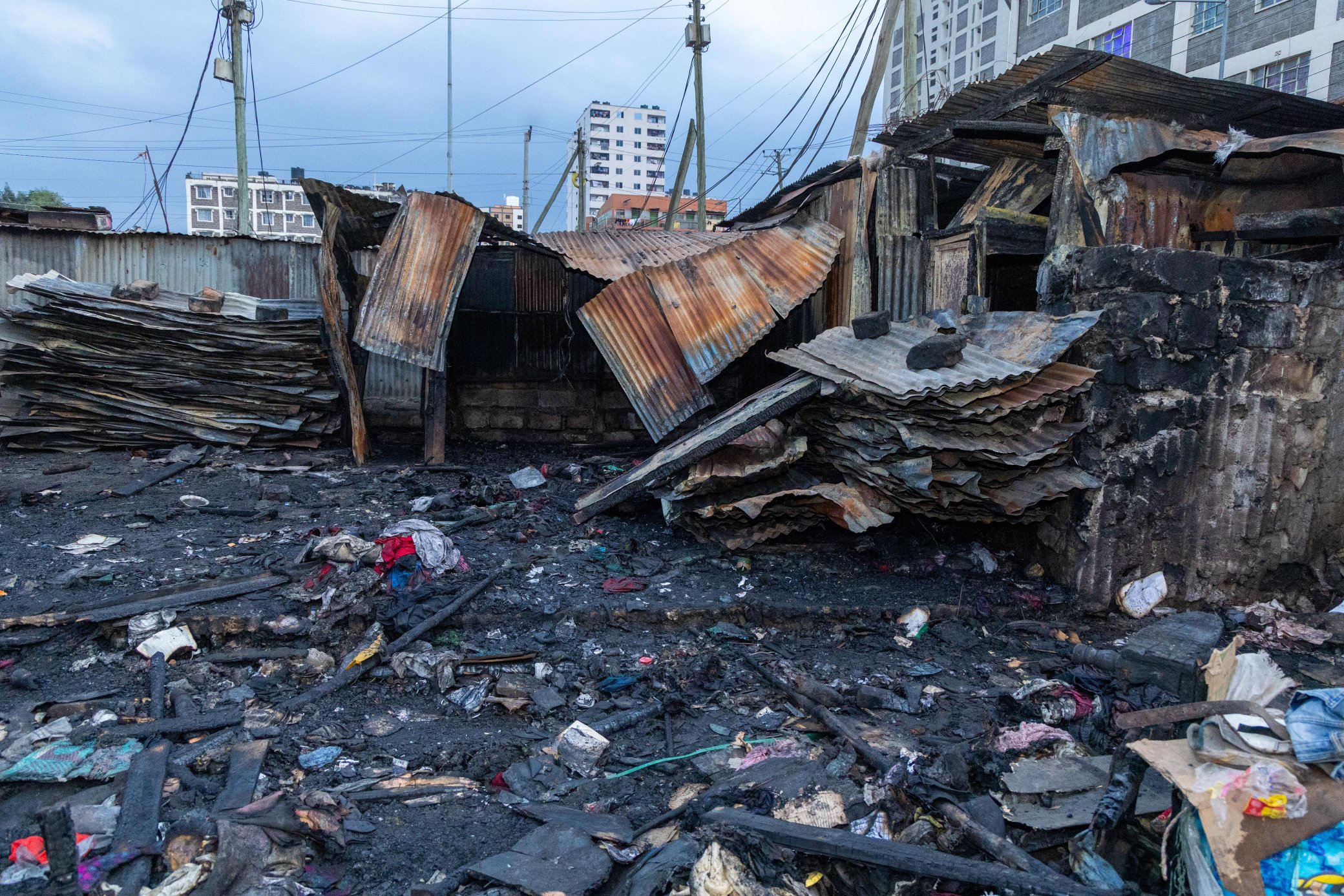 Despair for Kamukunji village residents left homeless by night fire