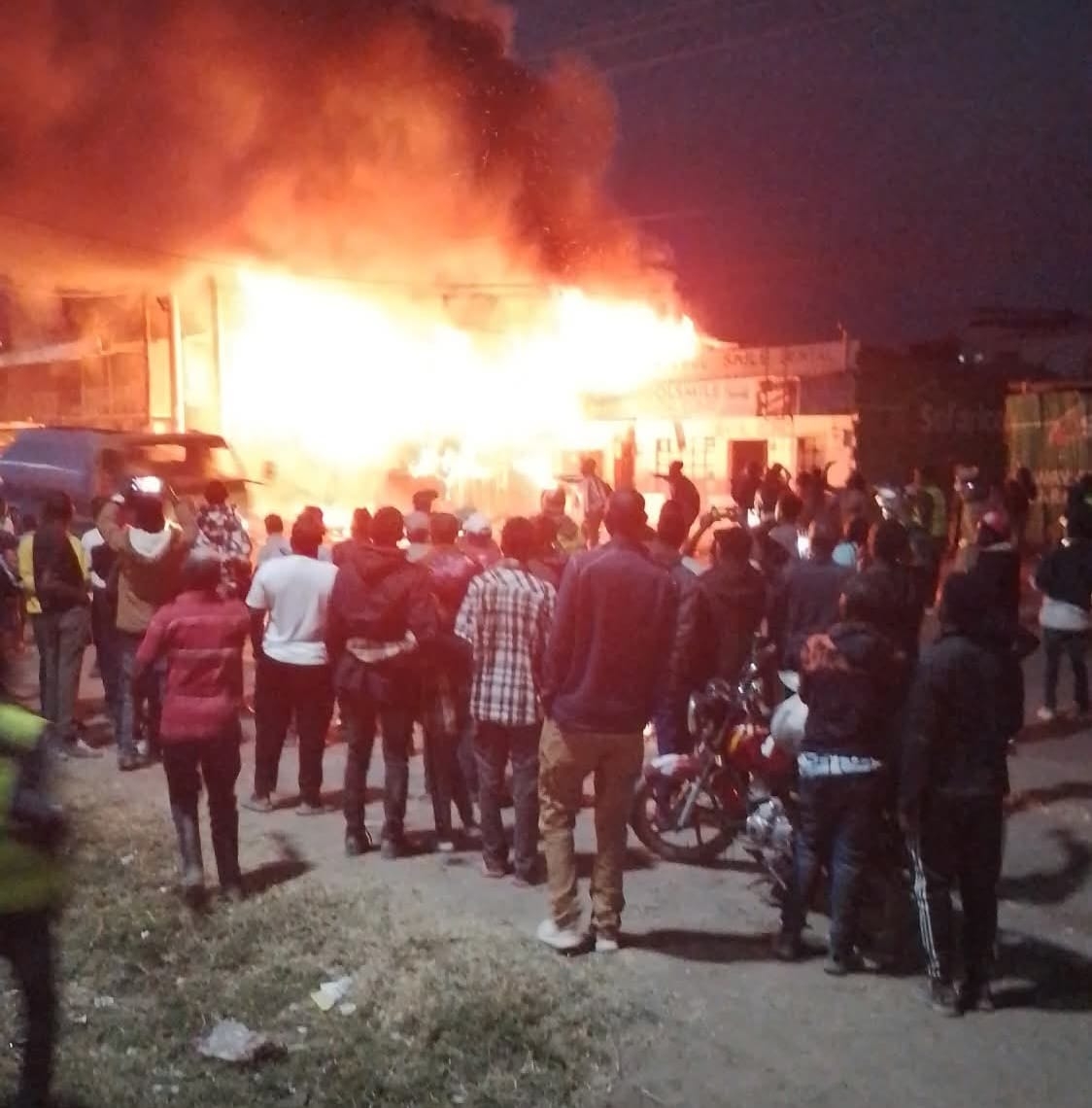 Fire breaks out in Kitengela near major hospital