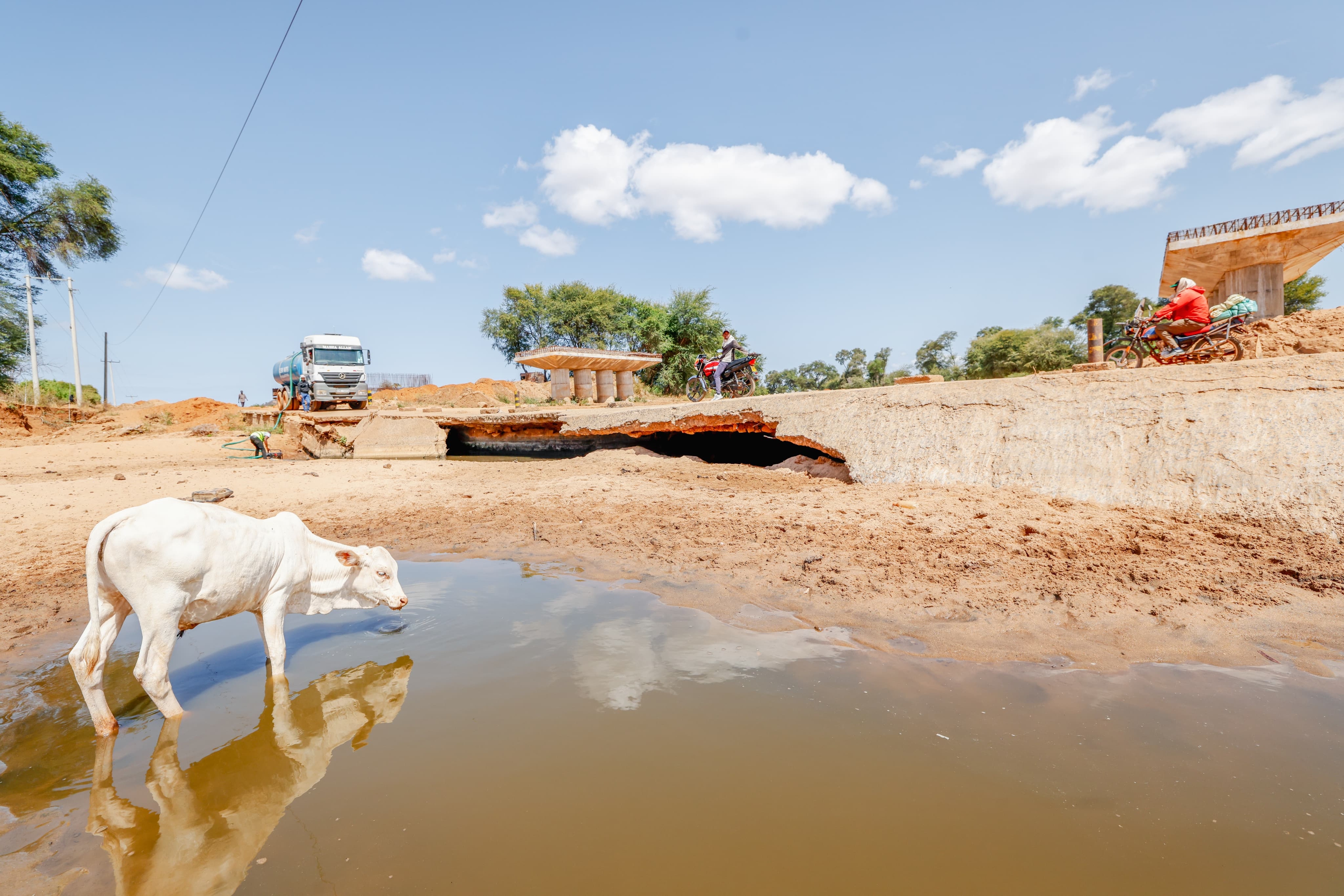 Enziu Bridge construction resumes after Kindiki’s intervention