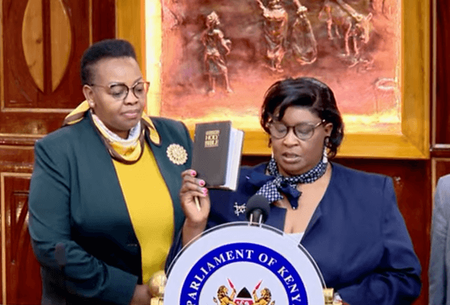 Consolata Wakwabubi sworn to replace Orwoba