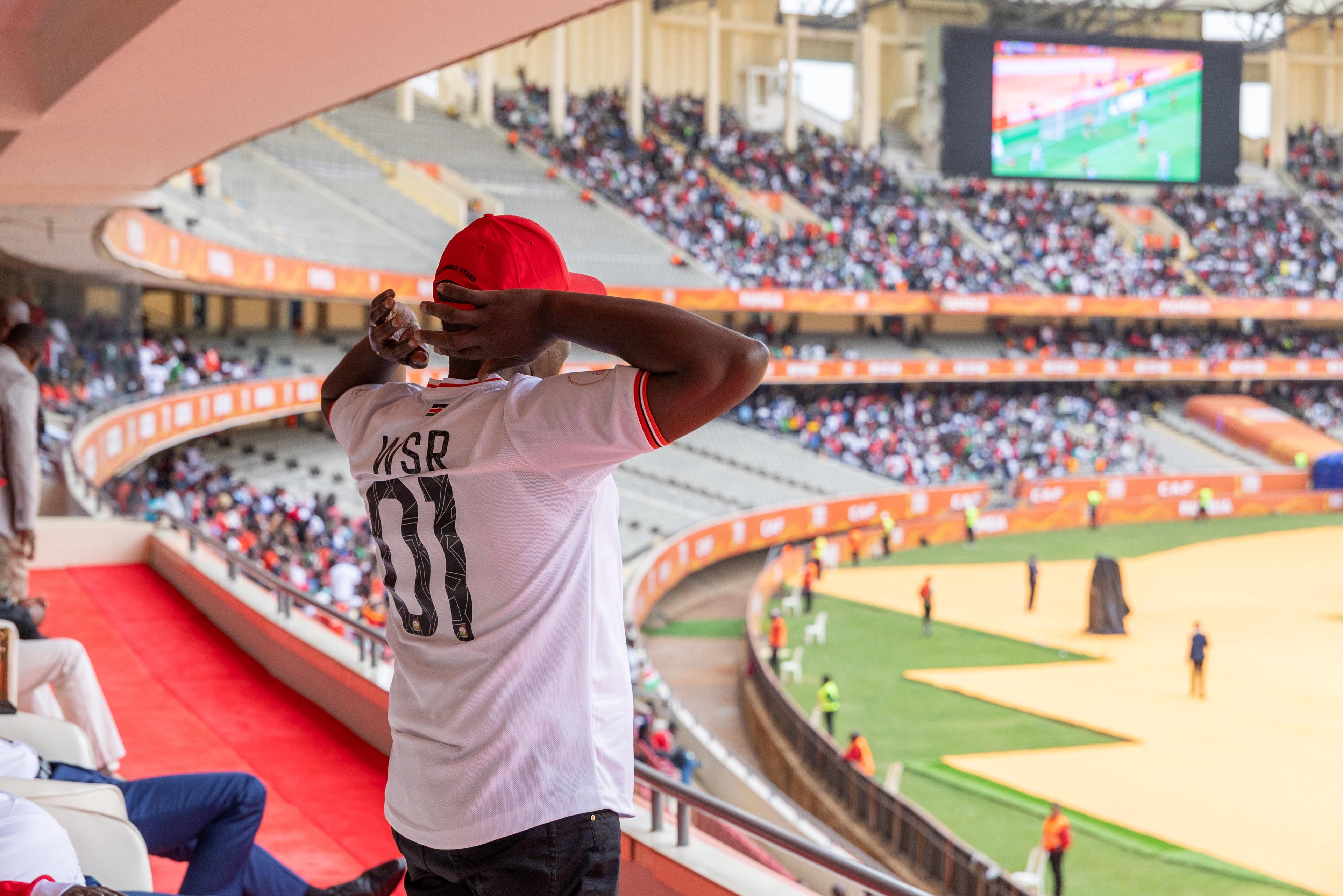 [PHOTOS] Ruto celebrates after Stars score