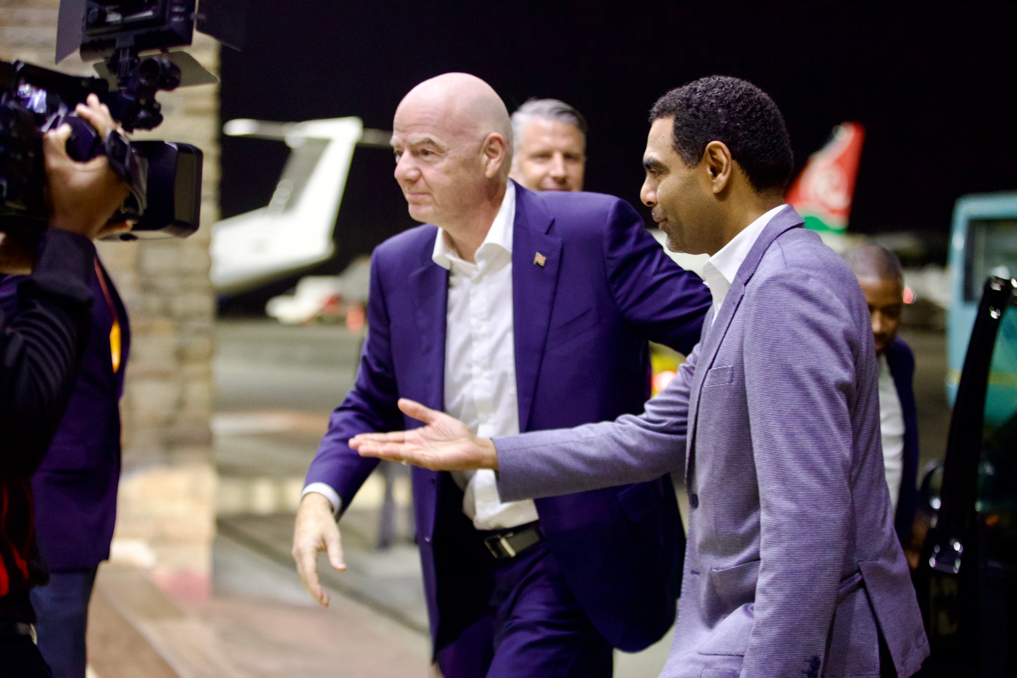 For the first time, FIFA President arrives in Kenya