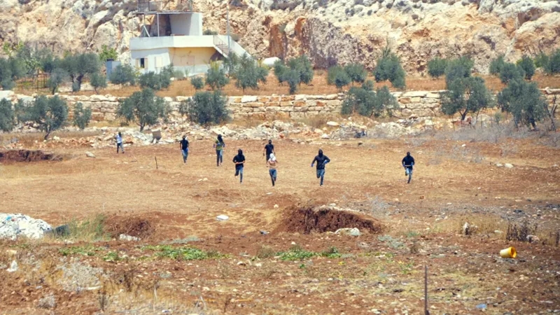BBC witnesses Israeli settlers' attack on Palestinian farm in West Bank