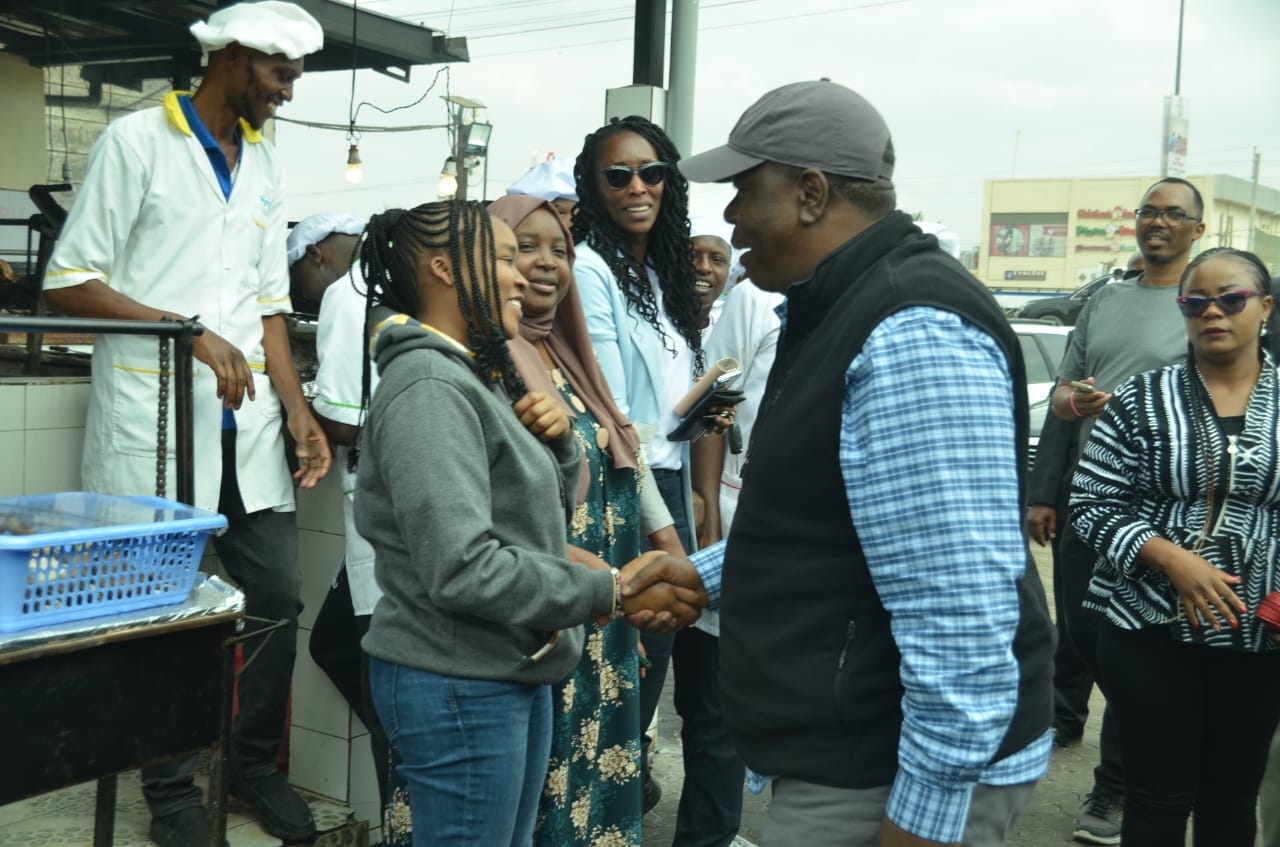 Matiang’i back from US, steps out for lunch