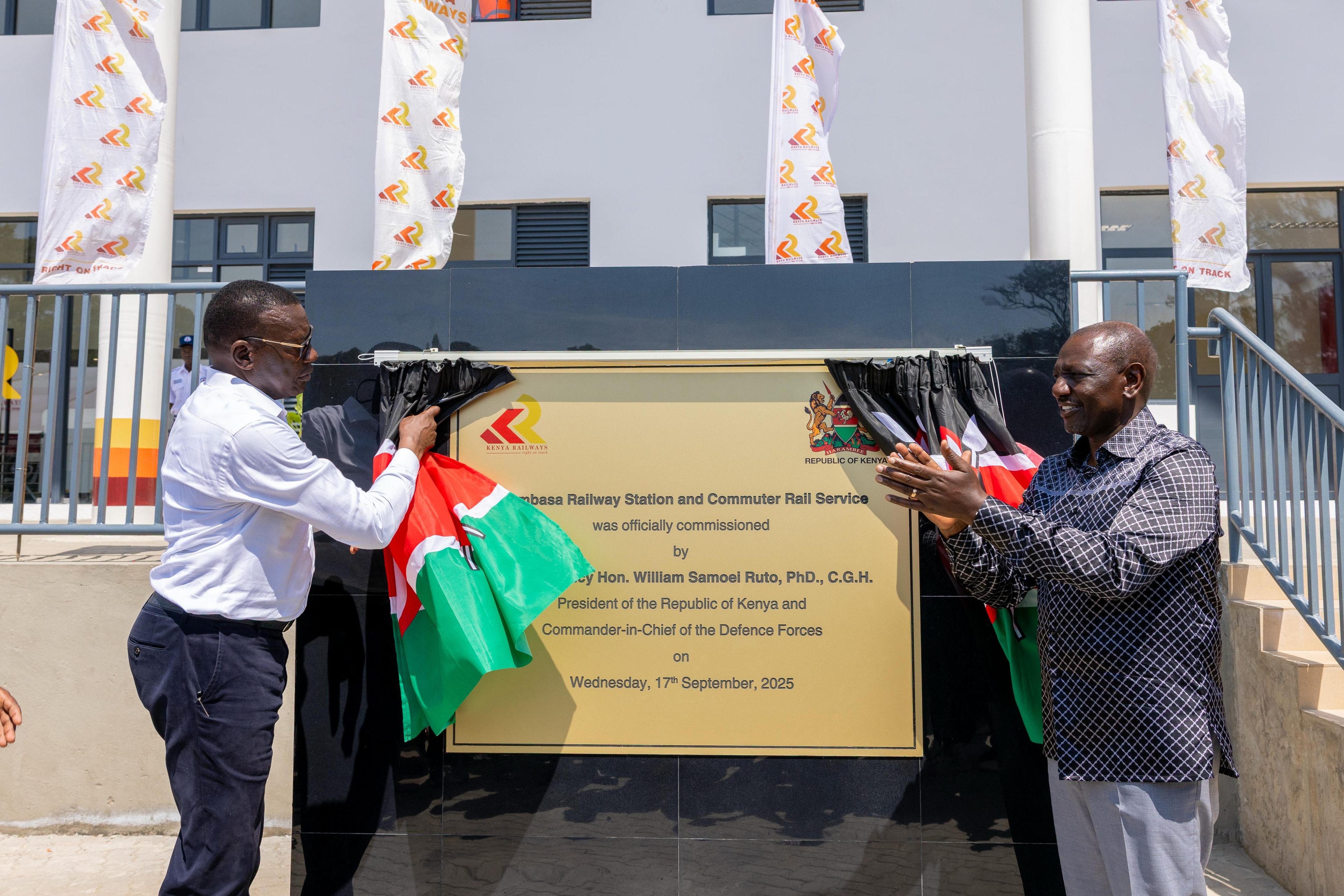[PHOTOS] Ruto commissions Mombasa commuter rail