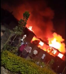 Huge fire reported at Katani Villas, Syokimau
