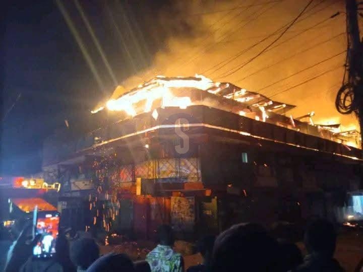 Tens spend night in cold after fire razes building