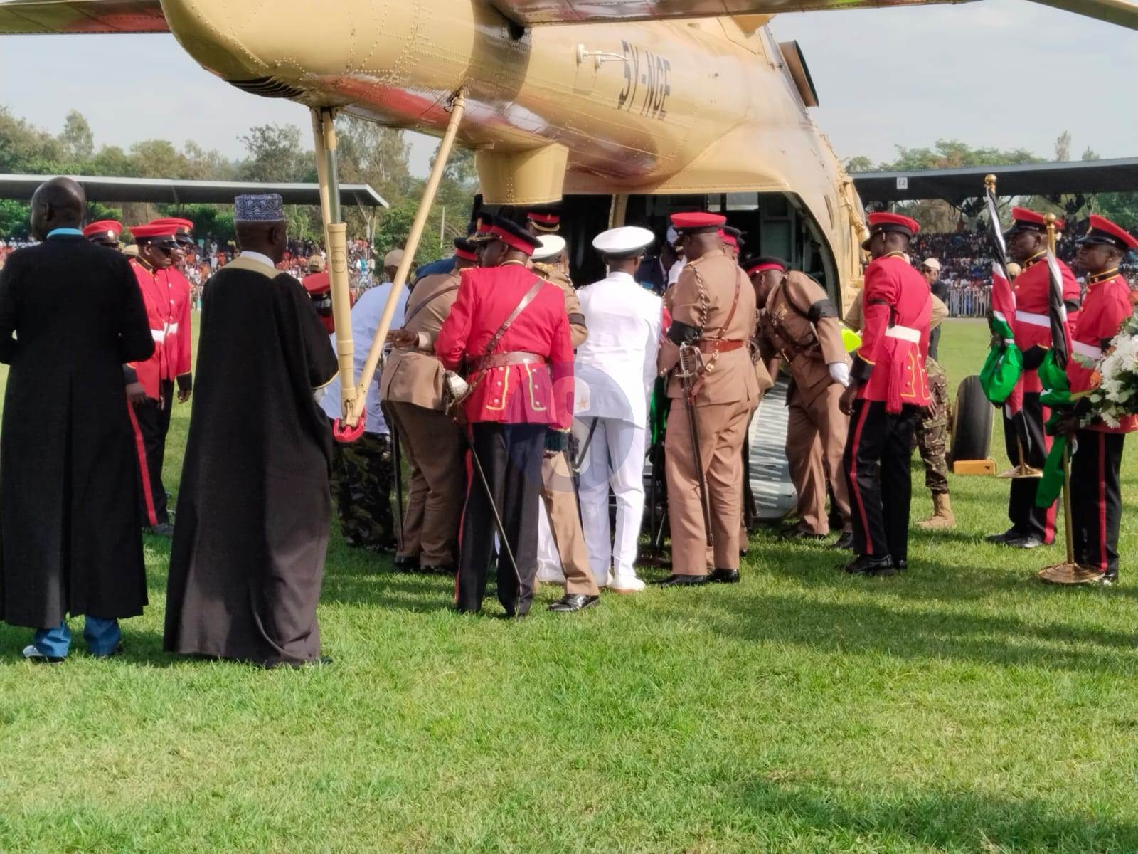 Emotions run high as Raila’s body arrives at Mamboleo Stadium