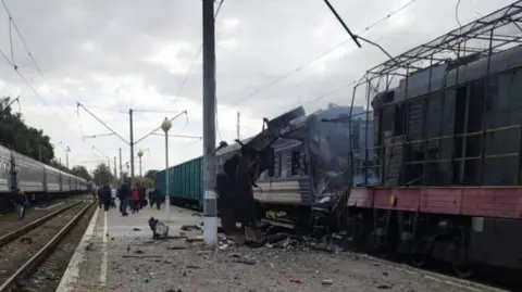 Zelensky: At least 30 injured in Russian strike on railway station