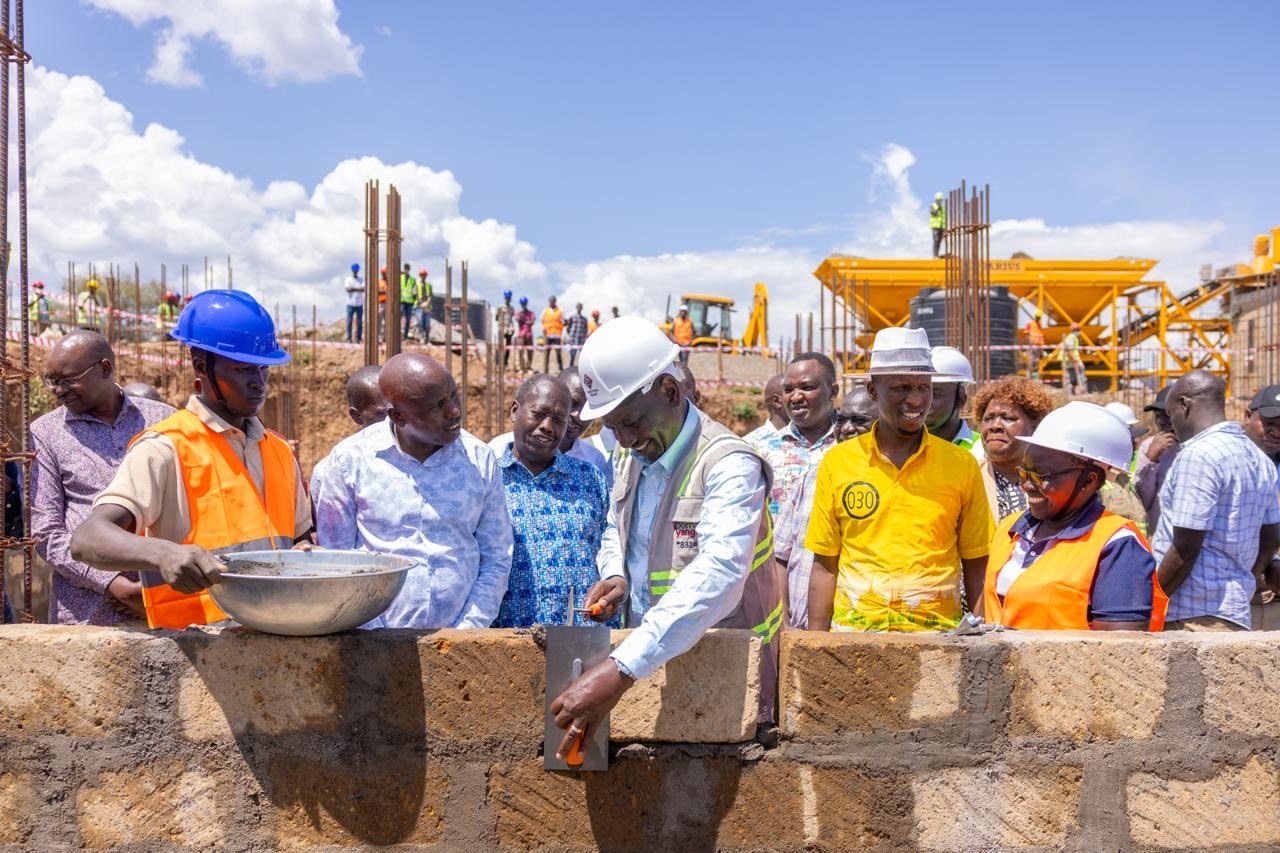 [PHOTOS] Ruto breaks ground for Marigat Affordable Housing Project