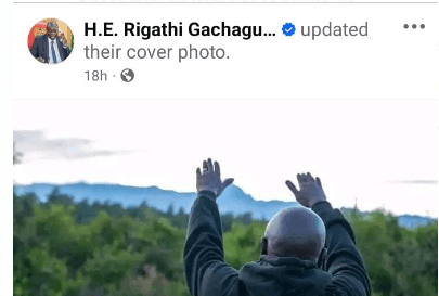 Gachagua removes DP title from social media accounts