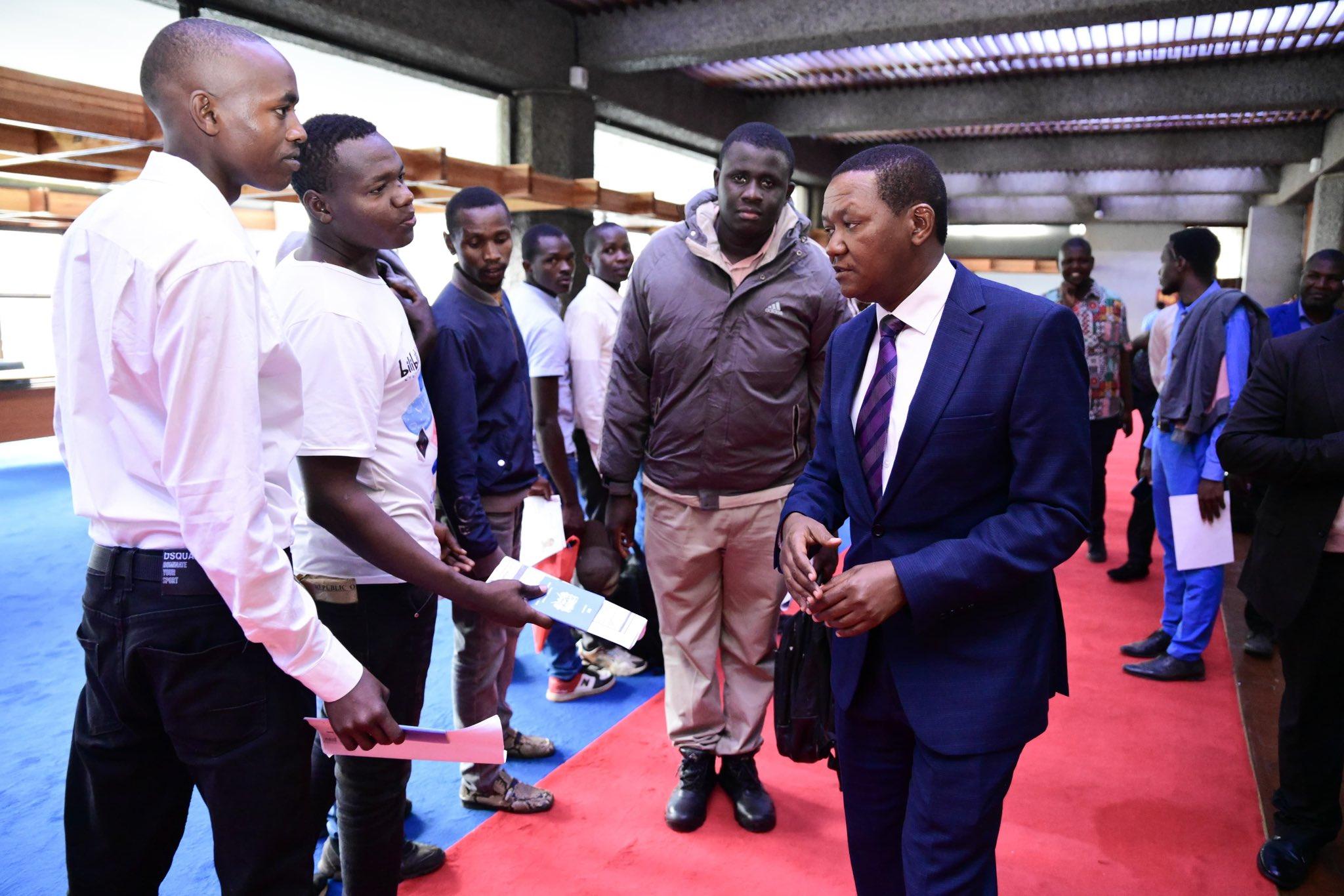 CS Mutua warns of fake messages about Qatar jobs