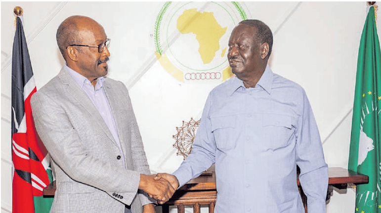 Raila takes AUC campaign to Djibouti, home turf of main opponent