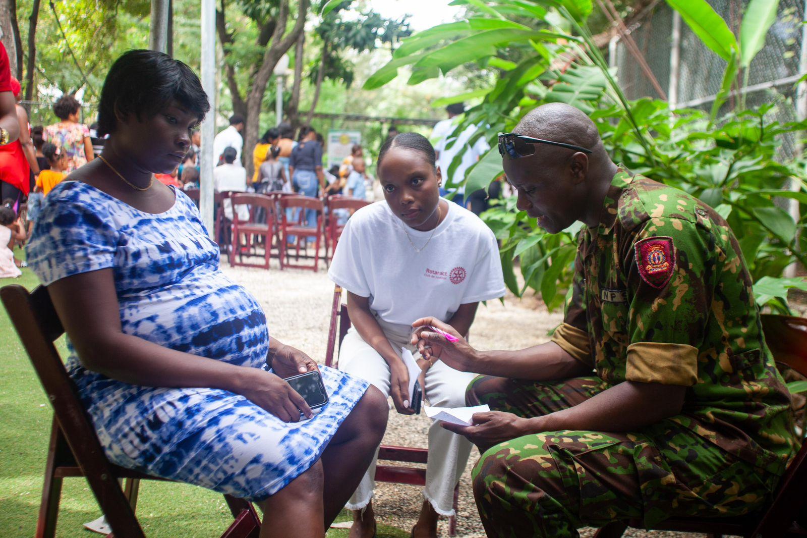 Kenyan police in Haiti lead blood donation drive