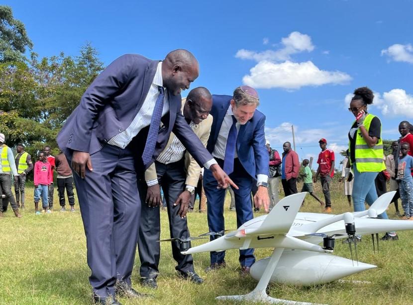 Governor Bii unveils drones for blood, medical supplies transport