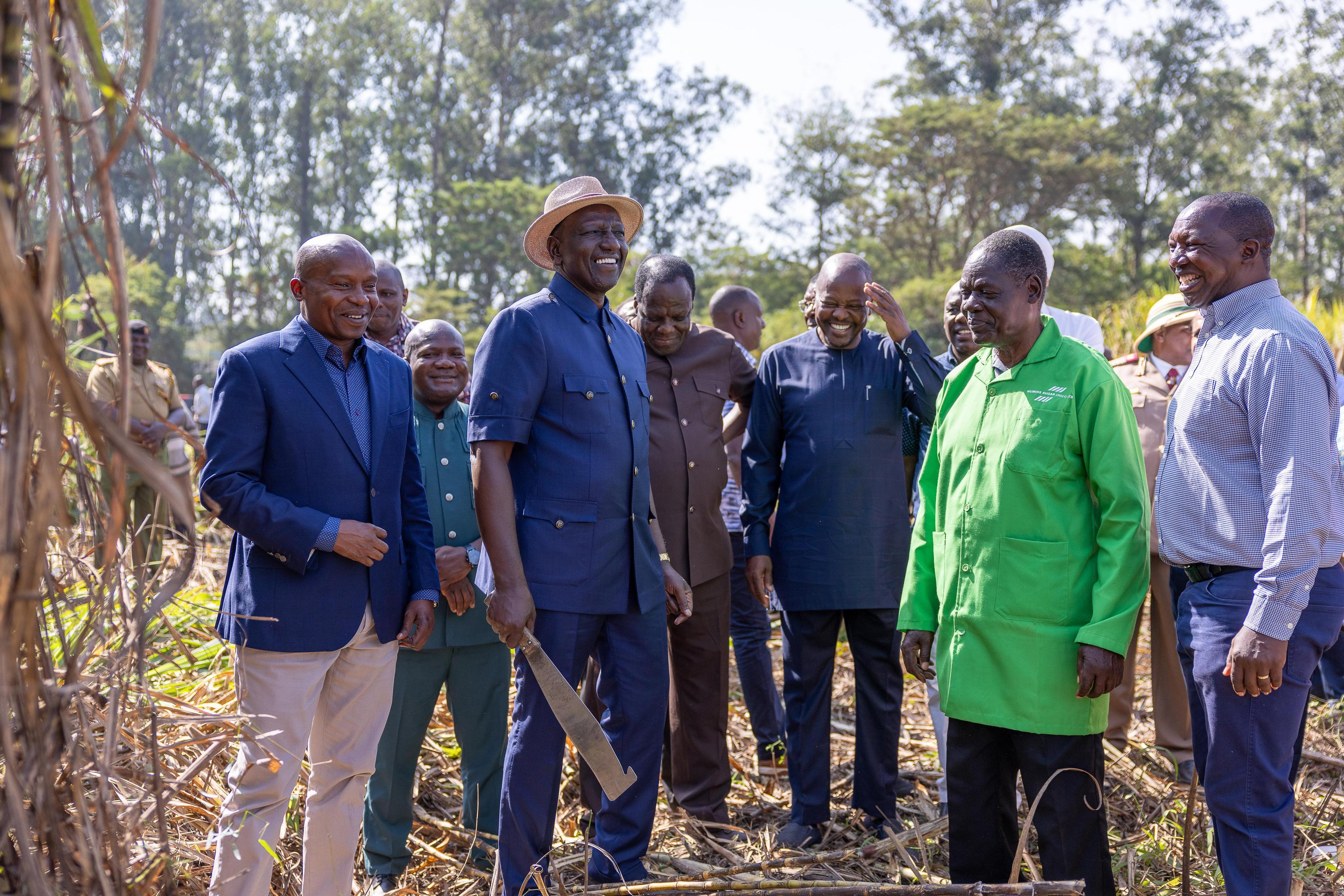 PHOTOS: Ruto launches issuance of first-ever Cane bonus in Mumias