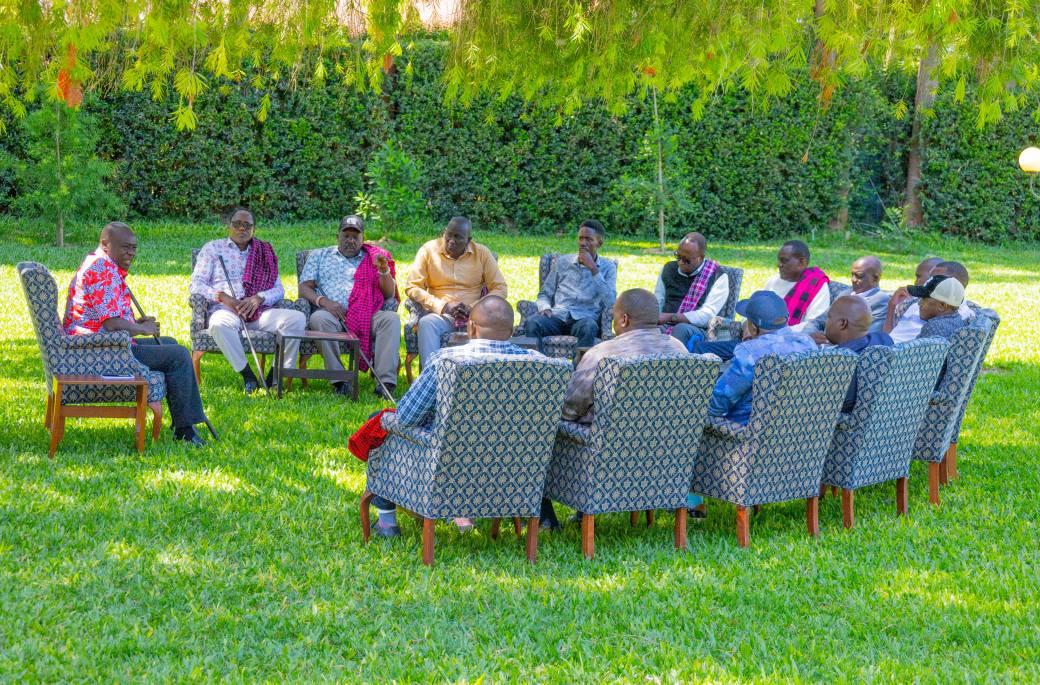 Gachagua hosts Maa leaders at his Nyeri home