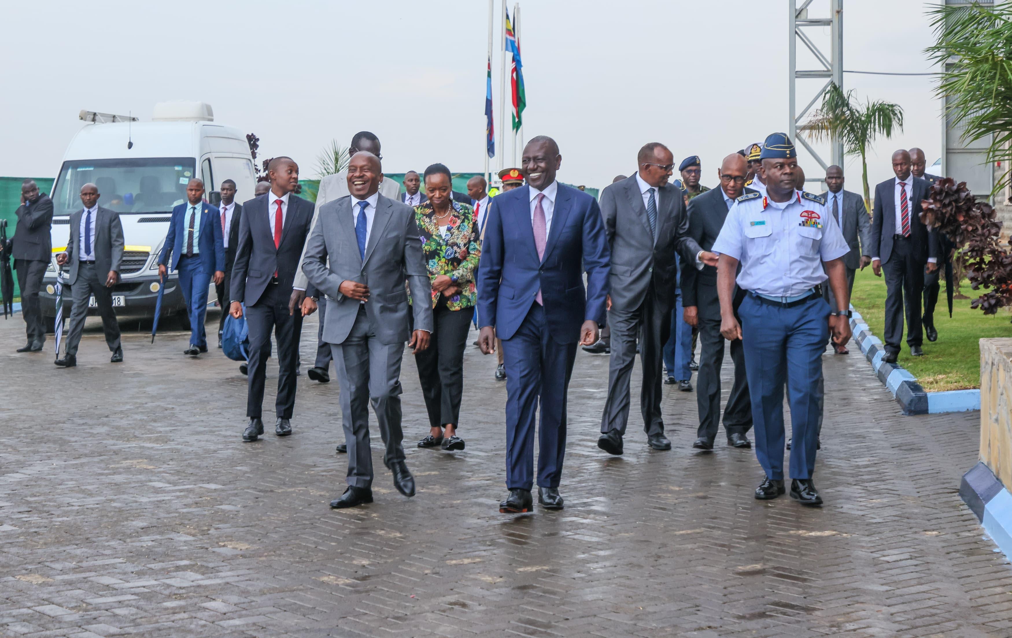 [PHOTOS] Ruto jets back from Energy Summit in Tanzania