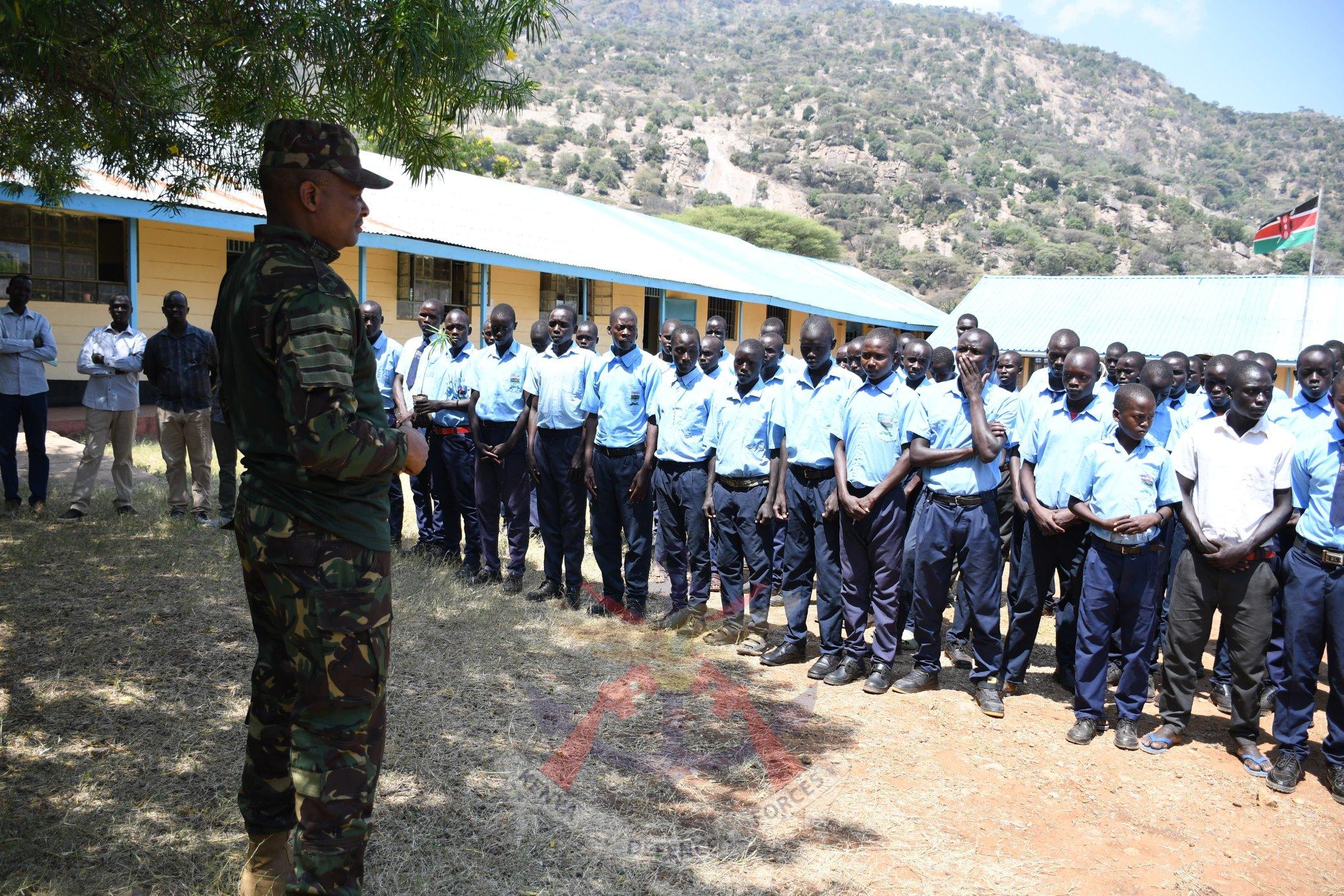 KDF visits school reopened after three-year closure over banditry