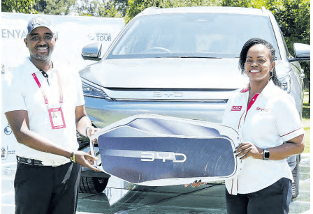 Magical Kenya Open hole-in-one winner to drive away in new BYD Atto 3 Electric Vehicle