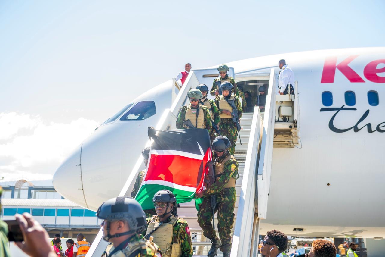 [PHOTOS] Fourth contingent of Kenyans cops arrive in Haiti