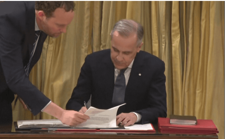 Mark Carney sworn in as first new Canadian prime minister in nine years