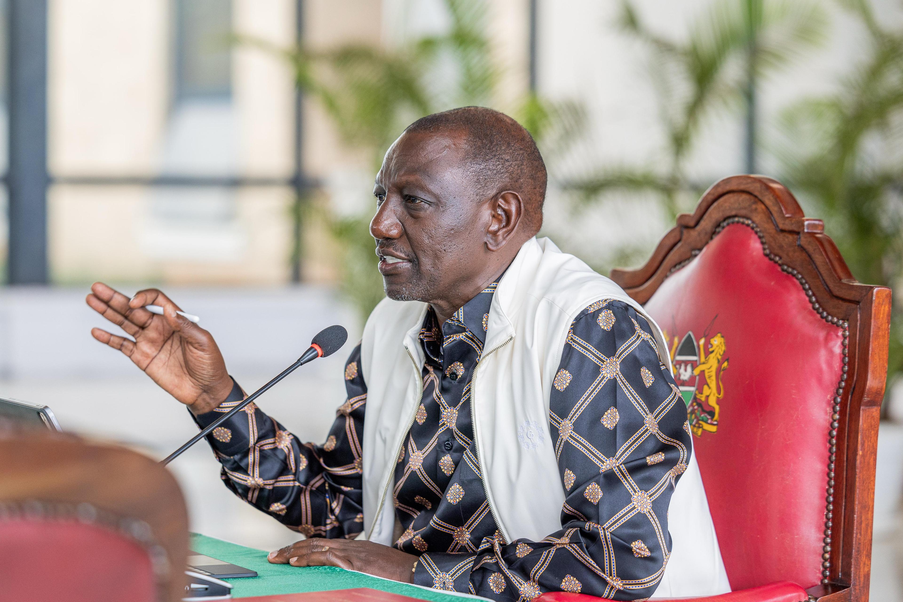 [PHOTOS] Ruto chairs Cabinet meeting at State House