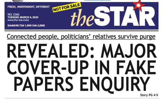 News Brief: Major cover-up in fake papers inquiry