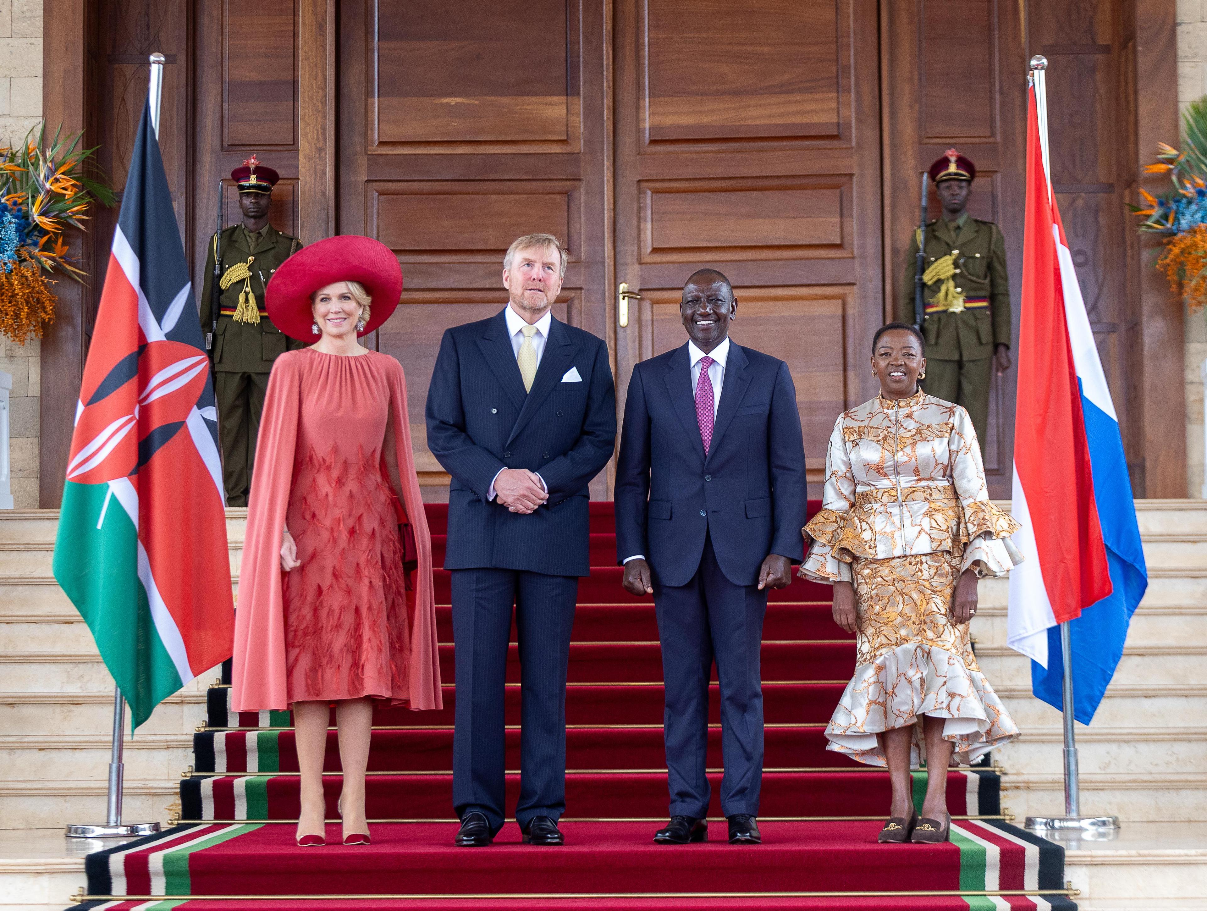 [PHOTOS] A Royal affair: How King Alexander and Queen Maxima were received in Kenya