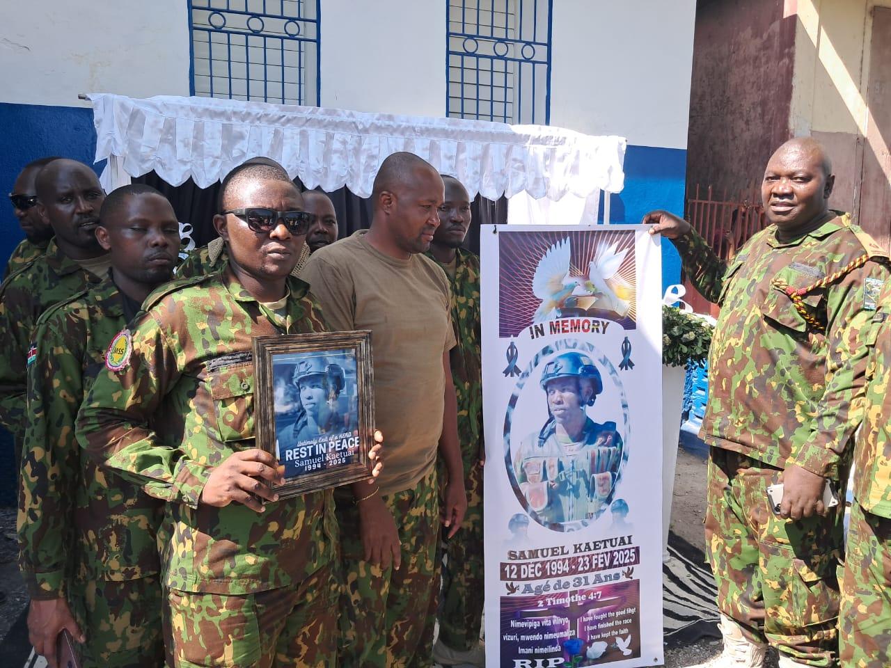 [PHOTOS] Kenyan cop killed in Haiti honored in memorial service