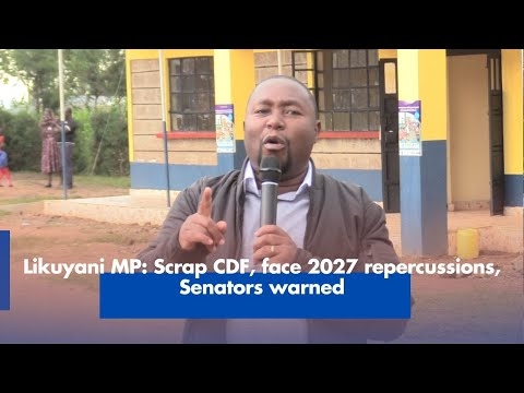 Likuyani MP: Scrap CDF, face 2027 repercussions, Senators warned