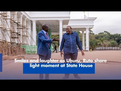 Smiles and laughter as Uhuru, Ruto share light moment at State House