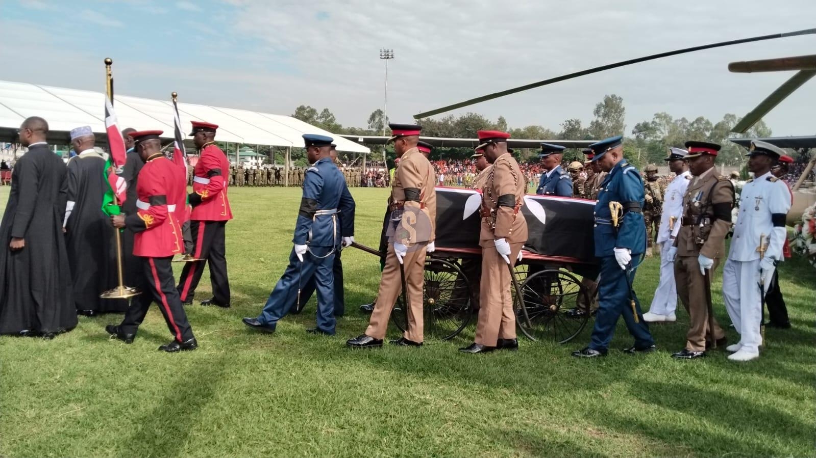 Raila’s body airlifted to Mamboleo Stadium