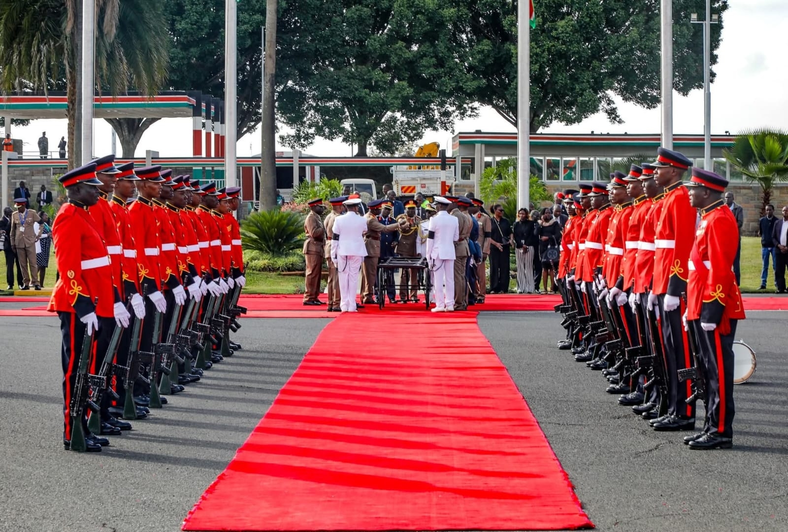Raila Odinga’s body arrives at JKIA