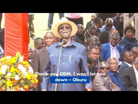 Thank you ODM, I won't let you down – Oburu